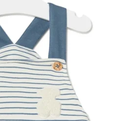 Peto de bebé de tirantes Classic azul