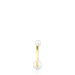 Piercing de ombligo TOUS Pearl de oro y perlas