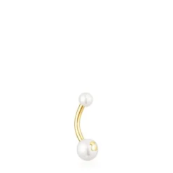 Piercing de ombligo TOUS Pearl de oro y perlas