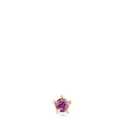 Piercing de oreja de oro con rodolita Cool Joy