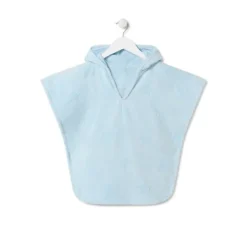 Poncho de rizo Rus MS Azul celeste