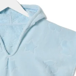 Poncho de rizo Rus MS Azul celeste