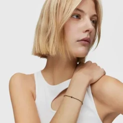 Pulsera bolas con baño de oro 18 kt sobre plata y espinela Basic Colors