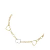 Pulsera cadena bicolor con motivos New Silueta