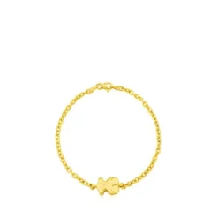 Pulsera cadena oso de oro amarillo Sweet Dolls