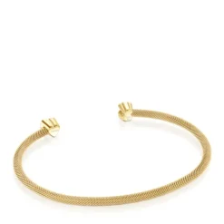 Pulsera con baño de oro 18 kt sobre plata y diamantes Nocturne