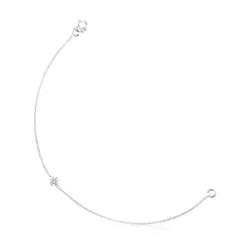 Pulsera cruz de oro blanco y diamantes Les Classiques