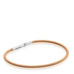 Pulsera de acero IP naranja 17 cm Mesh Tube