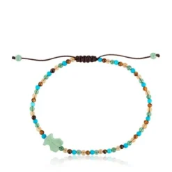 Pulsera de gemas multicolor motivo oso Tibet