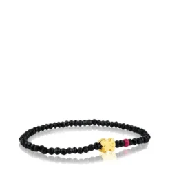 Pulsera de oro con espinelas y rubí tratado Sweet Dolls