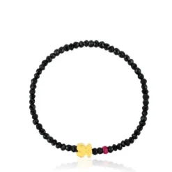 Pulsera de oro con espinelas y rubí tratado Sweet Dolls