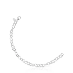 Pulsera de plata motivo 0,8cm. Carrusel