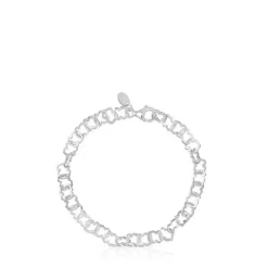Pulsera de plata motivo 0,8cm. Carrusel