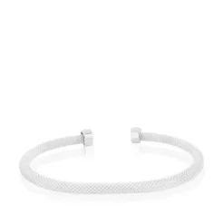 Pulsera de plata motivo oso Icon Mesh