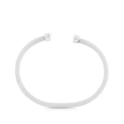 Pulsera de plata motivo oso Icon Mesh