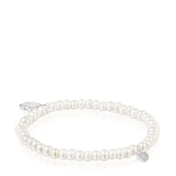 Pulsera de plata y perlas TOUS Icon Color