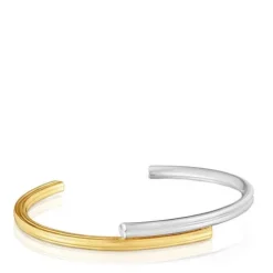 Pulsera esclava bicolor con motivos oso y corazón TOUS 1950