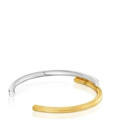 Pulsera esclava bicolor con motivos oso y corazón TOUS 1950