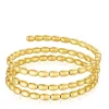 Pulsera esclava espiral con baño de oro 18 kt sobre plata TOUS Basics