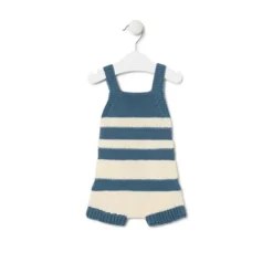 Ranita de punto de bebé Tricot a rayas azul