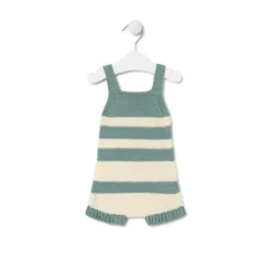 Ranita de punto de bebé Tricot a rayas verde