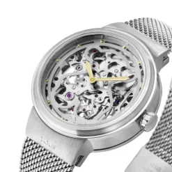 Reloj analógico automático Rond de acero