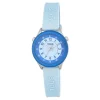 Reloj analógico celeste de acero Mini Self Time