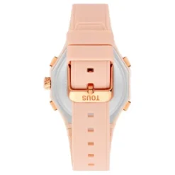 Reloj analógico/digital de acero IPRG nude con brazalete de nylon rosa Bet