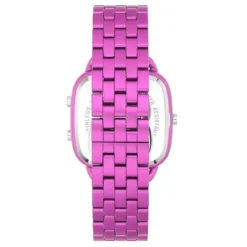 Reloj digital con brazalete de aluminio en color lila D-Logo