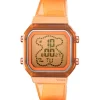 Reloj digital de policarbonato color salmón y acero IPRG rosa D-BEAR Fresh