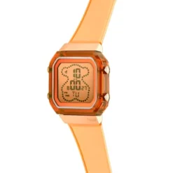 Reloj digital de policarbonato color salmón y acero IPRG rosa D-BEAR Fresh