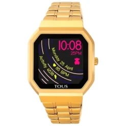 Reloj smartwatch B-Connect de acero IP dorado