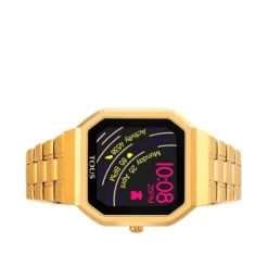 Reloj smartwatch B-Connect de acero IP dorado