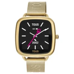 Reloj smartwatch con brazalete de acero IPG dorado D-Connect