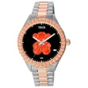 Reloj smartwatch con brazalete de acero y acero IP rosado T-Bear Connect