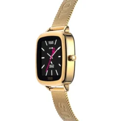 Reloj smartwatch con brazalete de acero IPG dorado D-Connect