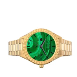 Reloj smartwatch con brazalete de acero IP dorado T-Bear Connect