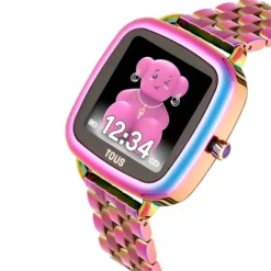 Reloj smartwatch con brazalete de acero IP iridiscente D-Connect