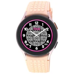 Reloj smartwatch Samsung Galaxy Watch 5 X TOUS de Aluminio rosado con correa de silicona rosa