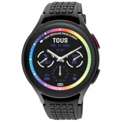 Reloj smartwatch Samsung Galaxy Watch 5 Pro X TOUS de Titanio negro con correa de silicona negra