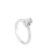 Solitario de oro blanco con diamante motivos oso Sweet Diamonds