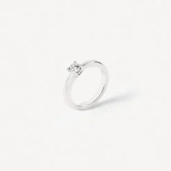 Solitario de oro blanco con diamante TOUS ATELIER UNIQUE PIECES