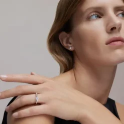 Solitario de oro blanco con diamante TOUS ATELIER UNIQUE PIECES