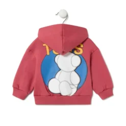 Sudadera con capucha Bold Bear Casual granate