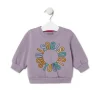 Sudadera logo TOUS circular Casual lila