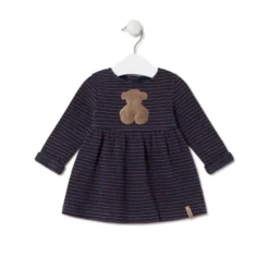 Vestido de niña a rayas Blue azul marino