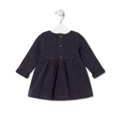 Vestido de niña a rayas Blue azul marino